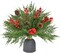 55PCS Christmas Artificial Pine Branches Set (A Style-55pcs) 14.9"D x 5.5"W x 3.9"H